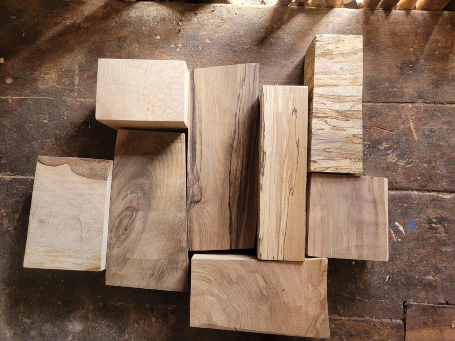 Cubes En Bois Naturel 7x7x7 Cm - Lot De 8 Blocs Pin Pour Bricolage, Sculpture, Peinture - DIY Et Projets Créatifs