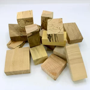 Cubes et rectangles de bois pour sculpture création petits objets pour fabrication Intarsia, marqueterie, couteaux, bijoux, sculpture, déco,