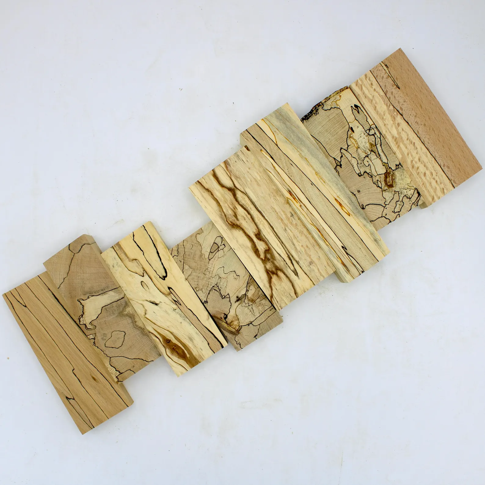 Carrelets de bois pour manche de couteau, bois d'exception de qualité pour coutelier, bois d’œuvre, bloc de hêtre échauffé marbrés uniques – Image 8