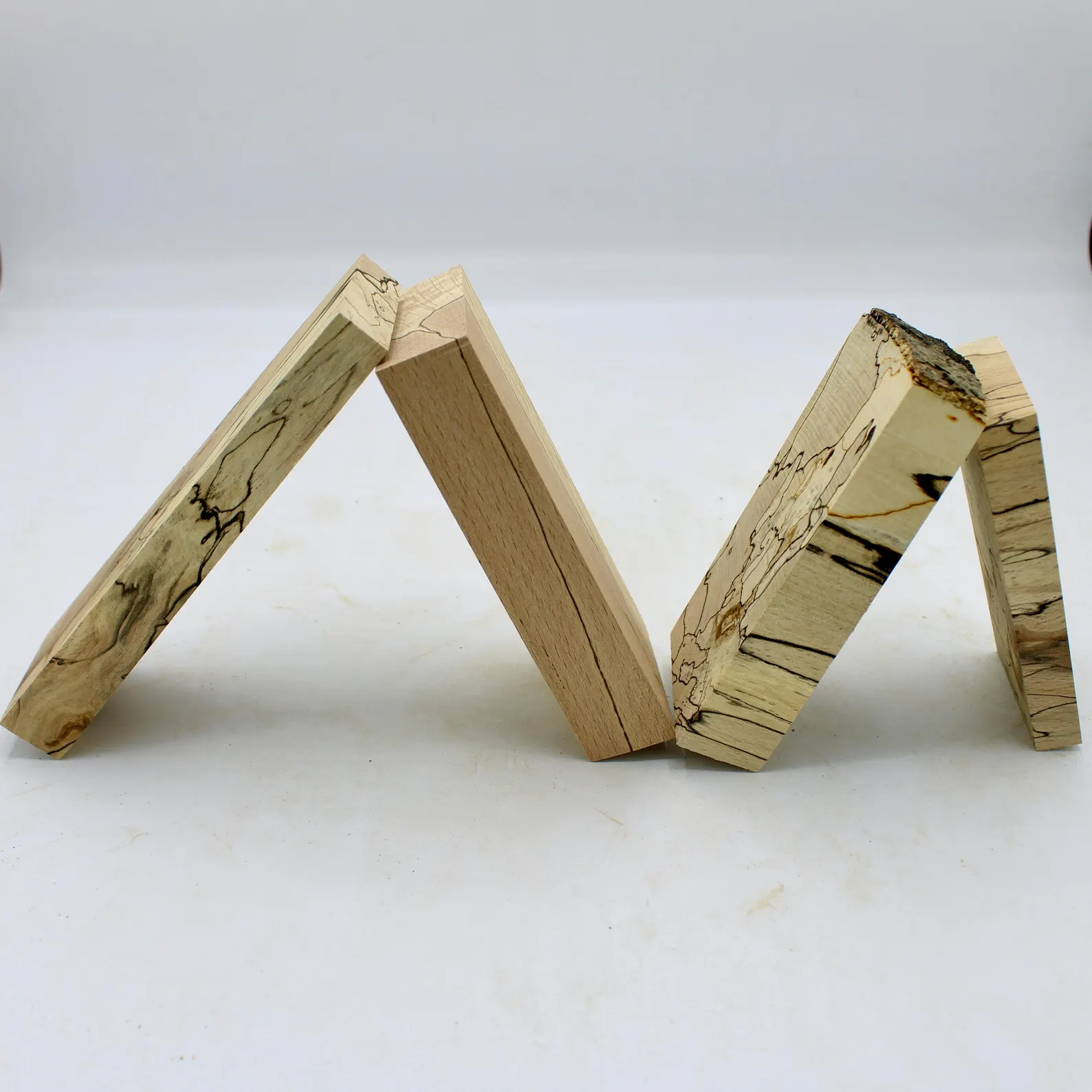 Carrelets de bois pour manche de couteau, bois d'exception de qualité pour coutelier, bois d’œuvre, bloc de hêtre échauffé marbrés uniques – Image 4