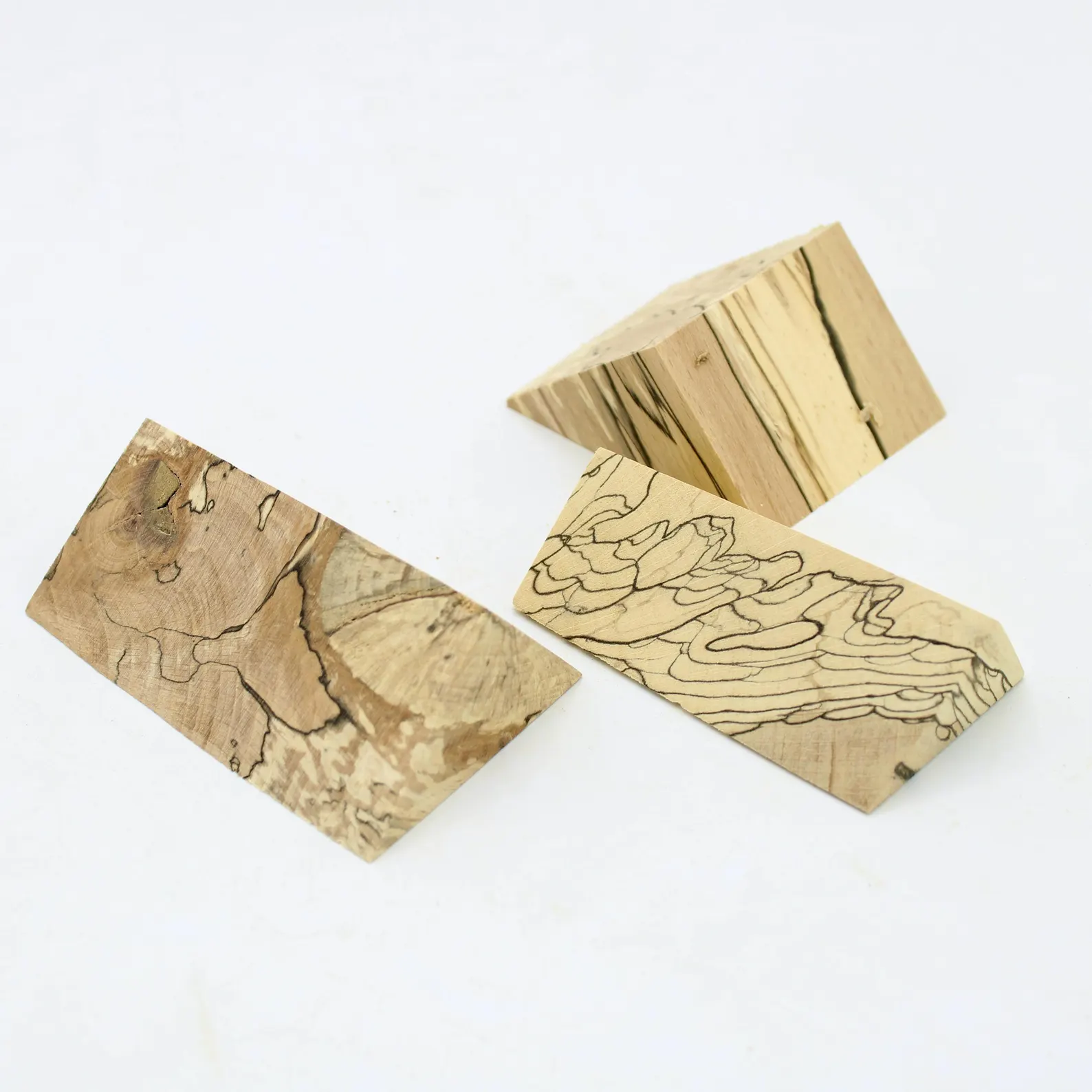 Triangle de hêtre échauffé, bois d'exception pour créations uniques, bijoux, déco, jeux, jouets, compositions, créations – Image 8