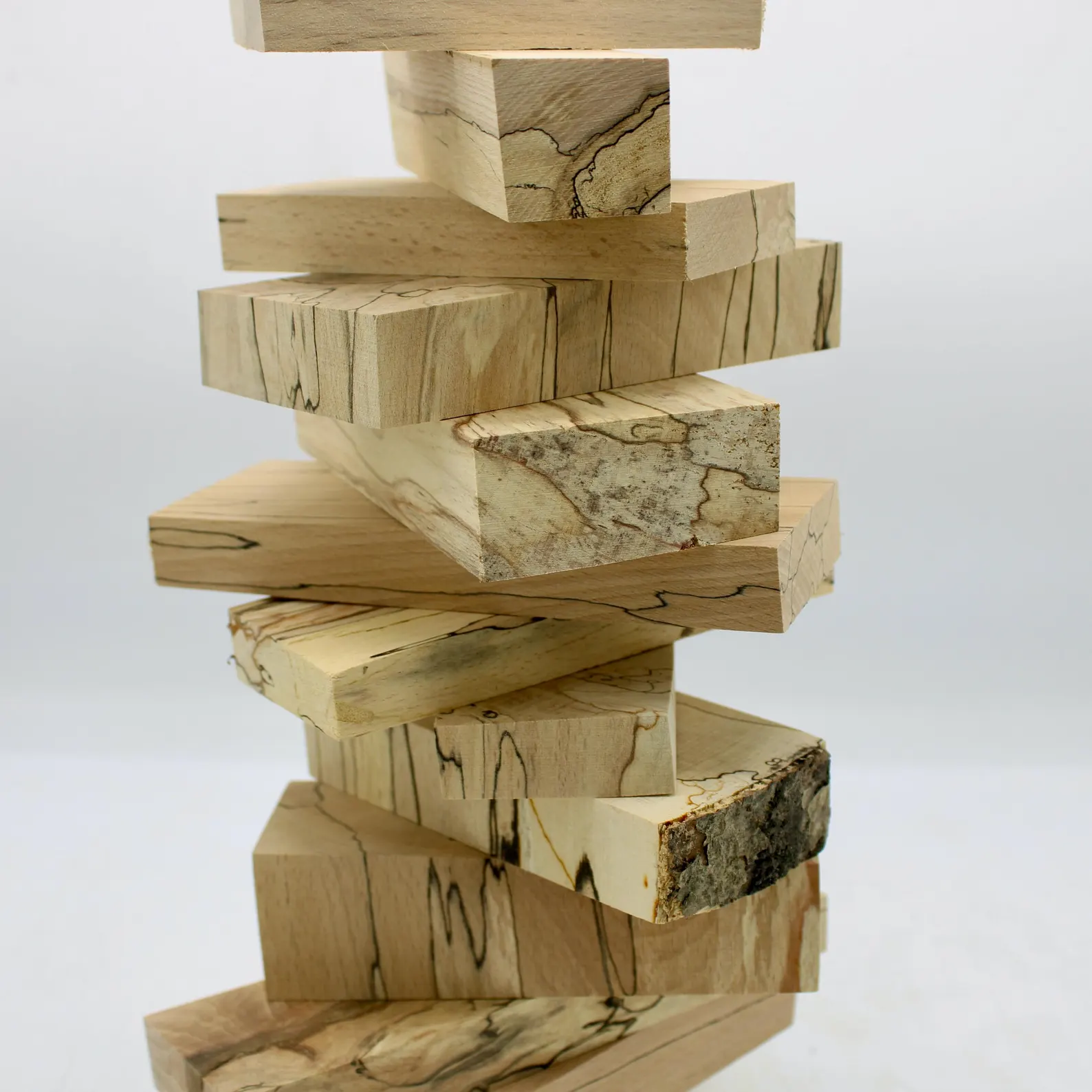Carrelets de bois pour manche de couteau, bois d'exception de qualité pour coutelier, bois d’œuvre, bloc de hêtre échauffé marbrés uniques – Image 5