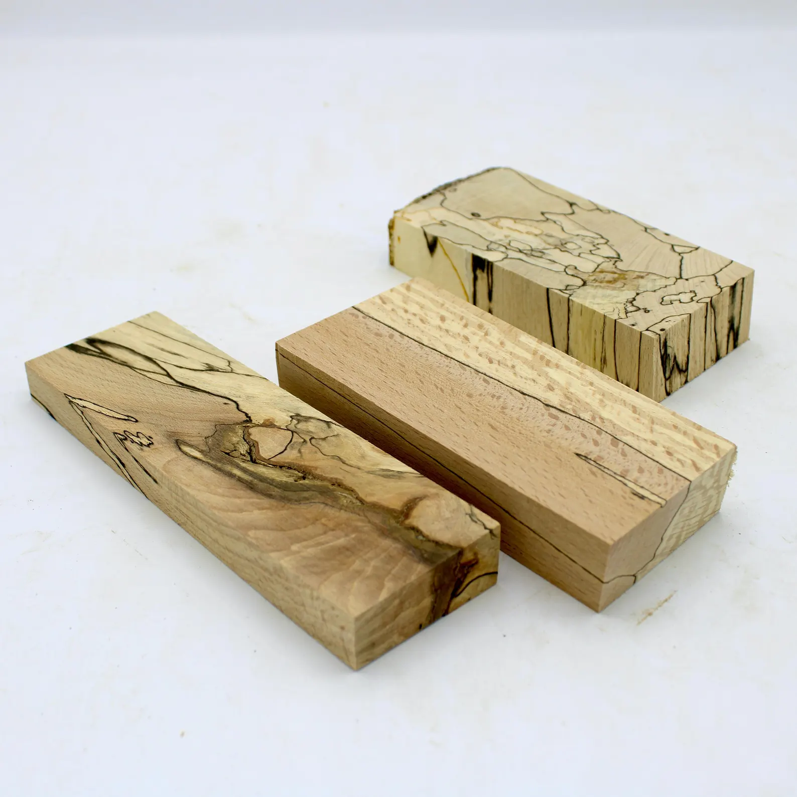 Carrelets de bois pour manche de couteau, bois d'exception de qualité pour coutelier, bois d’œuvre, bloc de hêtre échauffé marbrés uniques – Image 7